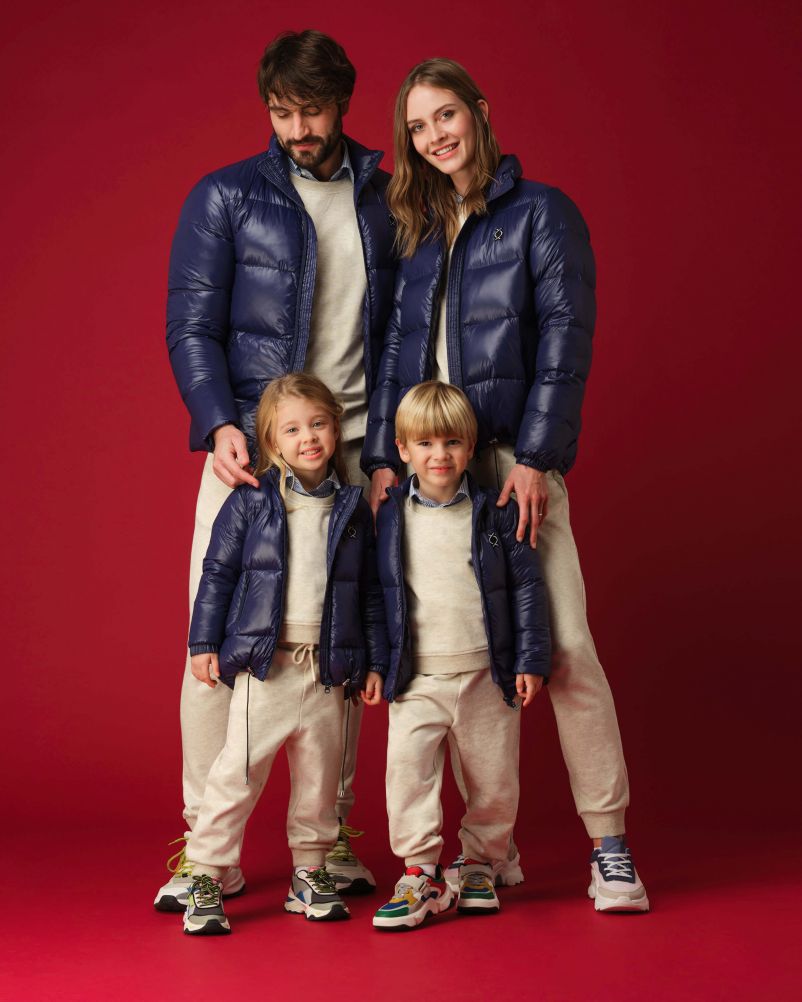 Piumino con 100% vera piuma d