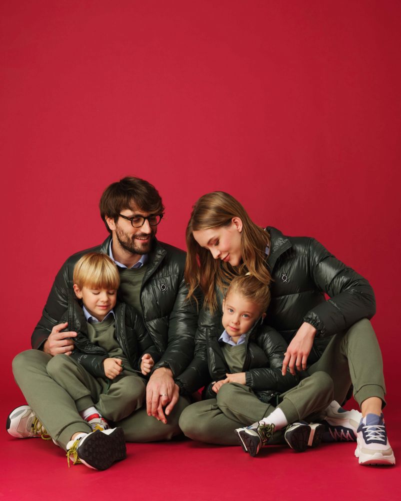 Piumino con 100% vera piuma d