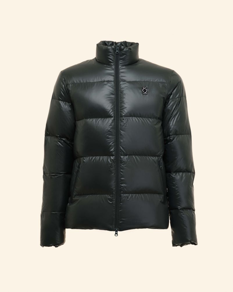 Piumino con 100% vera piuma d