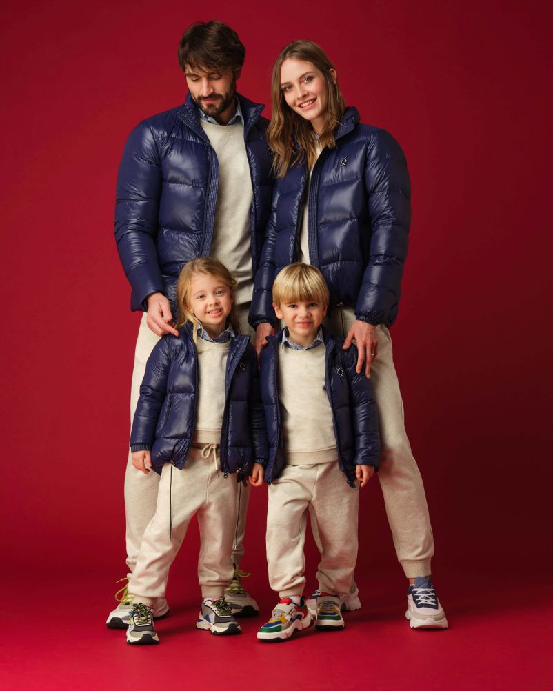 Piumino con 100% vera piuma d