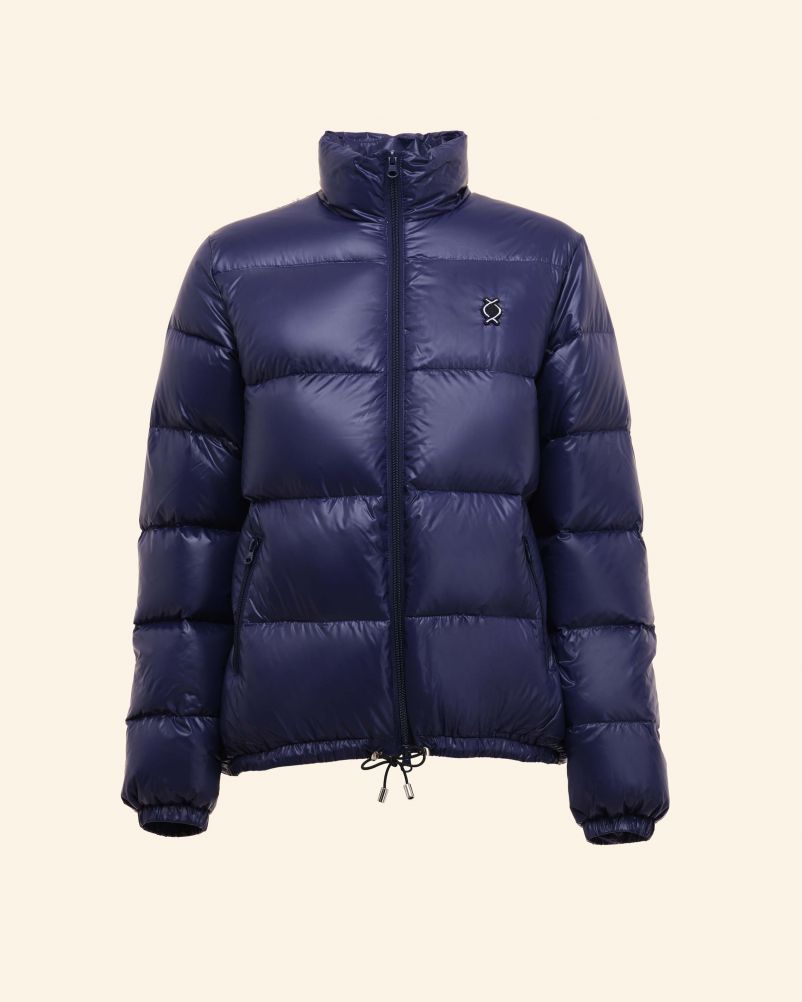 Piumino con 100% vera piuma d