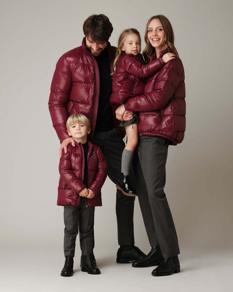 Piumino con 100% vera piuma d