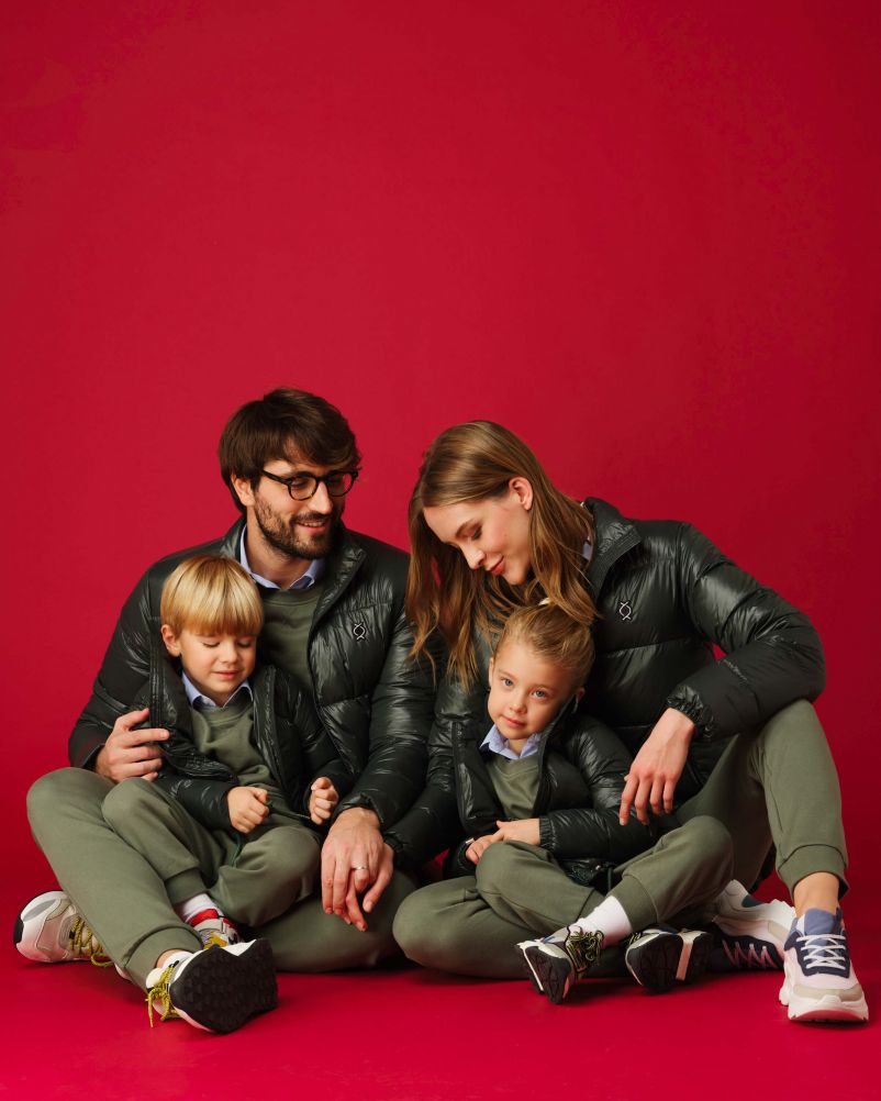 Piumino con 100% vera piuma d