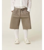 Bermuda in gabardina di Cotone