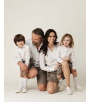 Bermuda in gabardina di Cotone