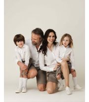 Bermuda in gabardina di Cotone