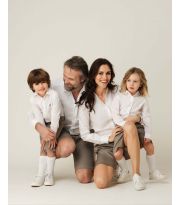 Bermuda in gabardina di Cotone