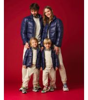 Piumino con 100% vera piuma d'oca