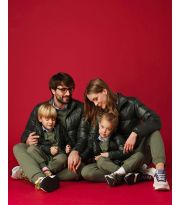 Piumino con 100% vera piuma d'oca