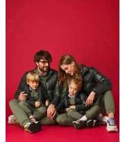 Piumino con 100% vera piuma d'oca