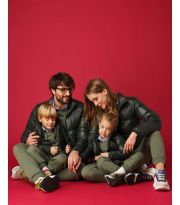 Piumino con 100% vera piuma d'oca