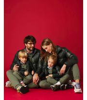 Piumino con 100% vera piuma d'oca