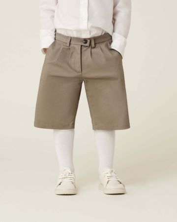 Bermuda in gabardina di Cotone