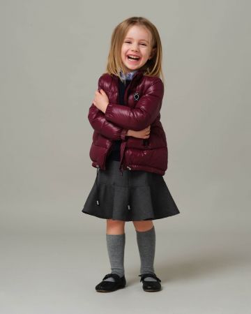 Piumino con 100% vera piuma d'oca